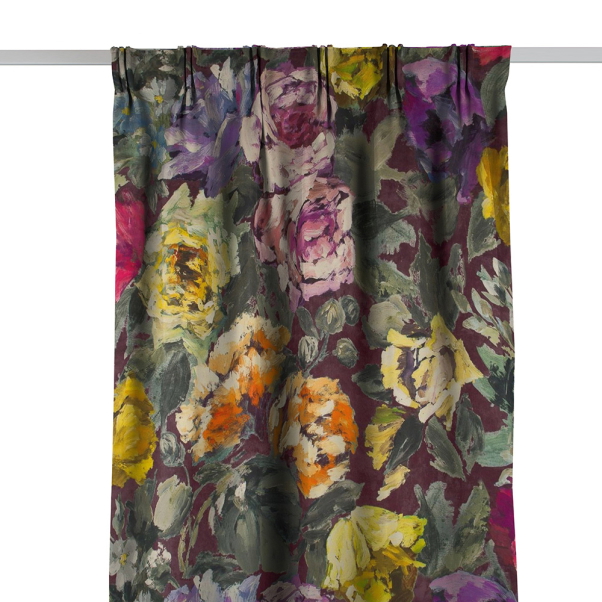 Bloomsbury Rose Damson Sammetsgardin