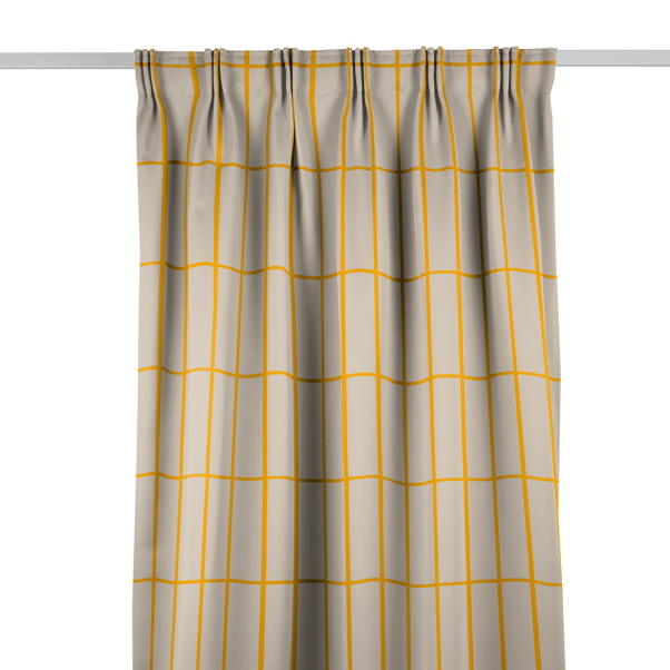 Tiiliskivi Beige/Gul Gardinlängd