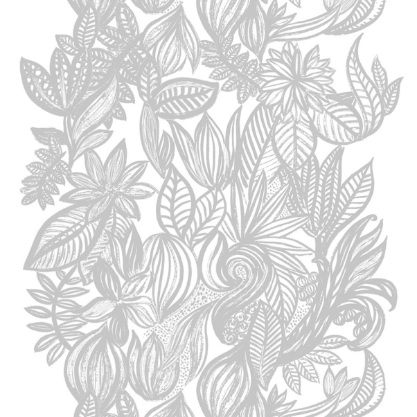Doodle Vit/Grå Tyg