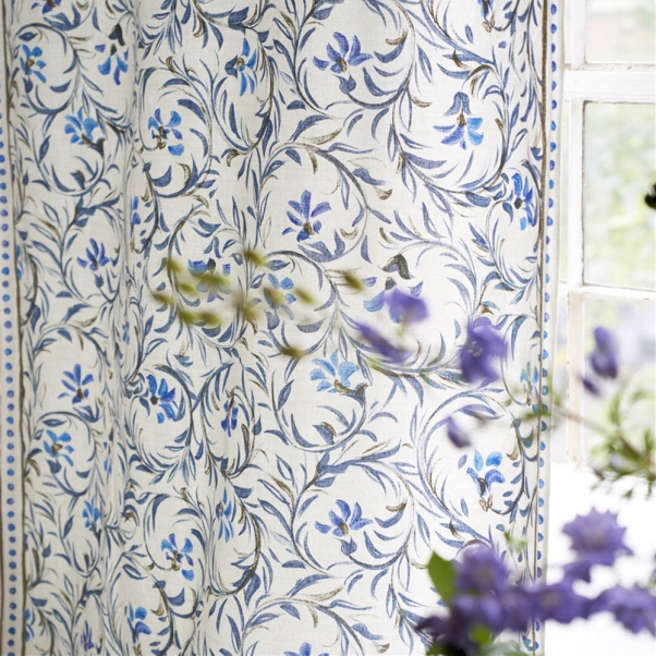 Fleur Indienne Indigo Gardinlängd