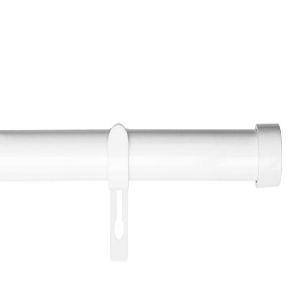 Scala 19 Vit Blank Gardinstång 120-210 cm