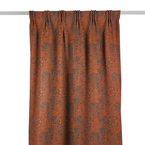 Marigold Navy/Burnt Orange Gardinlängd