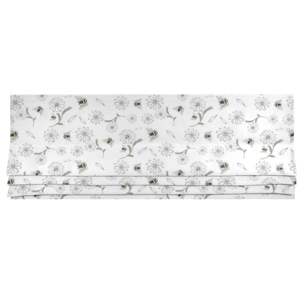 Blomstersurr Vit Hissgardin
