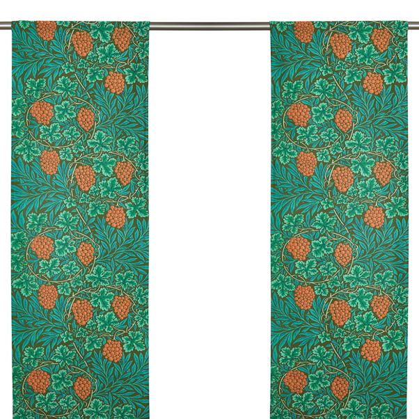 Vine Dark Olive Panelgardin