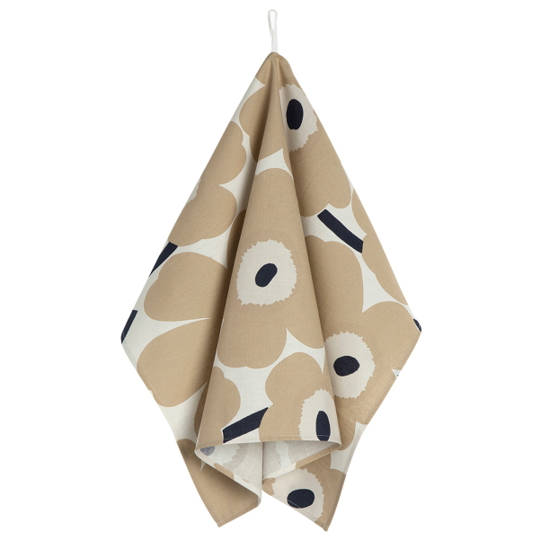 Pieni Unikko Beige Kökshandduk 2-pack