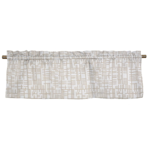 Pickepin Beige Veckad gardinkappa