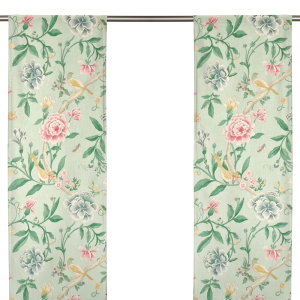 Porcelain Garden Rose/Duck Egg Panelgardin