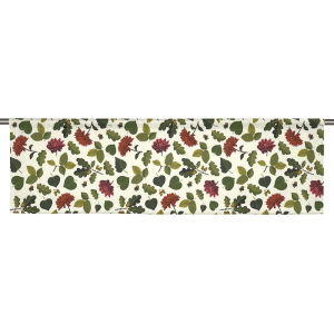 Blommor & Blad Beige Slät gardinkappa
