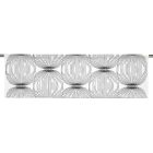 Fuji Vit/Svart Slät gardinkappa