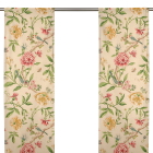 Porcelain Garden Red/Beige Panelgardin