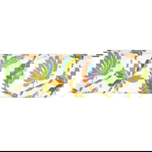 Tahiti Grön/Röd Slät gardinkappa