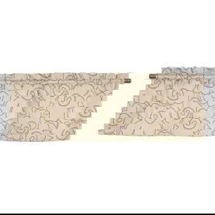 Pieni Piirto Unikko Beige Linne Veckad gardinkappa